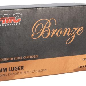 PMC 9G Bronze 9mmLuger 124gr Full Metal Jacket 50 Per Box