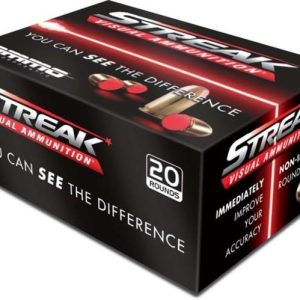 Ammo, Inc. STREAK .45 Colt 250 Grain Total Metal Jacket Brass Cased Centerfire Pistol Ammo, 50 Rounds, 45C250TMC-STRK-RED-50