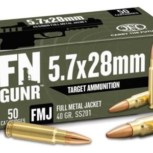 FN GUNR 5.7x28mm 40gr FMJ Handgun Ammo - 50 Rounds