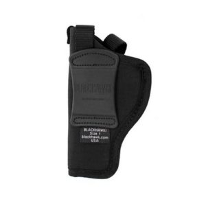 BlackHawk Belt Holsters Nylon Hip Holster Size 1 Right Hand 3-4in Bbl Medium Autos Model: 73NH01BK-R