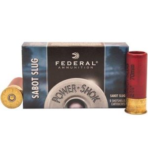 Federal Power-Shok 12 Gauge 2-3/4in Sabot Slug 1oz Slug Shotshells - 5 Rounds - Slug
