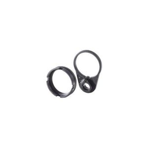 Primary Weapons Systems Ratchet Lock End Plate & Castle Nut Set Black AR-15 4BTRLPB-1F