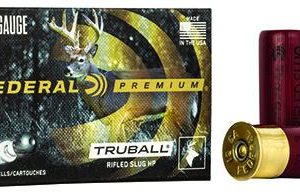 Federal Premium Vital Shok 12 Gauge 2 3/4in 1oz TruBall Rifled Slug Centerfire Shotgun Ammo, Rifled Slug Shot, 5 Rounds, PB127 RS