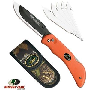 Outdoor Edge RO20C Razor Pro Folder 3.5 420J2 Stainless Razor/Zipper Orange