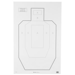 Action Target IPSC Paper Practice Target Black / Gray IPSC-P-1