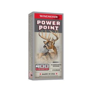 Winchester Power Point, 400 Legend, JSP, 215 Grain, 20 Rounds