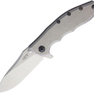 Zero Tolerance 0562TI Folding Knife, 3.5in CPM 20CV Drop Point Blade, Titanium Handle, 0562TI