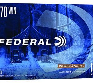 Federal Premium Power-Shok .270 Winchester 150 Grain Jacketed Soft Point Centerfire Rifle Ammo, 20 Rounds, 270B