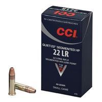 CCI Quiet-22 Segmented HP Rimfire Ammunition 50 Round Box