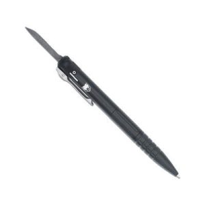 CobraTec Knives CNC OTF Pen Gen II 1.75in Automatic Folding Knife, Black, D2 Stonewash Blade, 5.875 OVL, CNCOTFPBLKGEN2