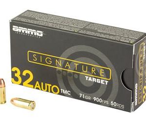 Ammo Inc, Signature Target, 32 ACP, 71 Grain, Total Metal Coating Bullet, 50 Round Box