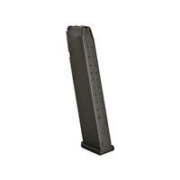 Glock Glock 17/19/26/34/45 Pistol Magazine, 9mm Luger, 24 Round, Black, 1 Pack, Polymer, 47464-24RD